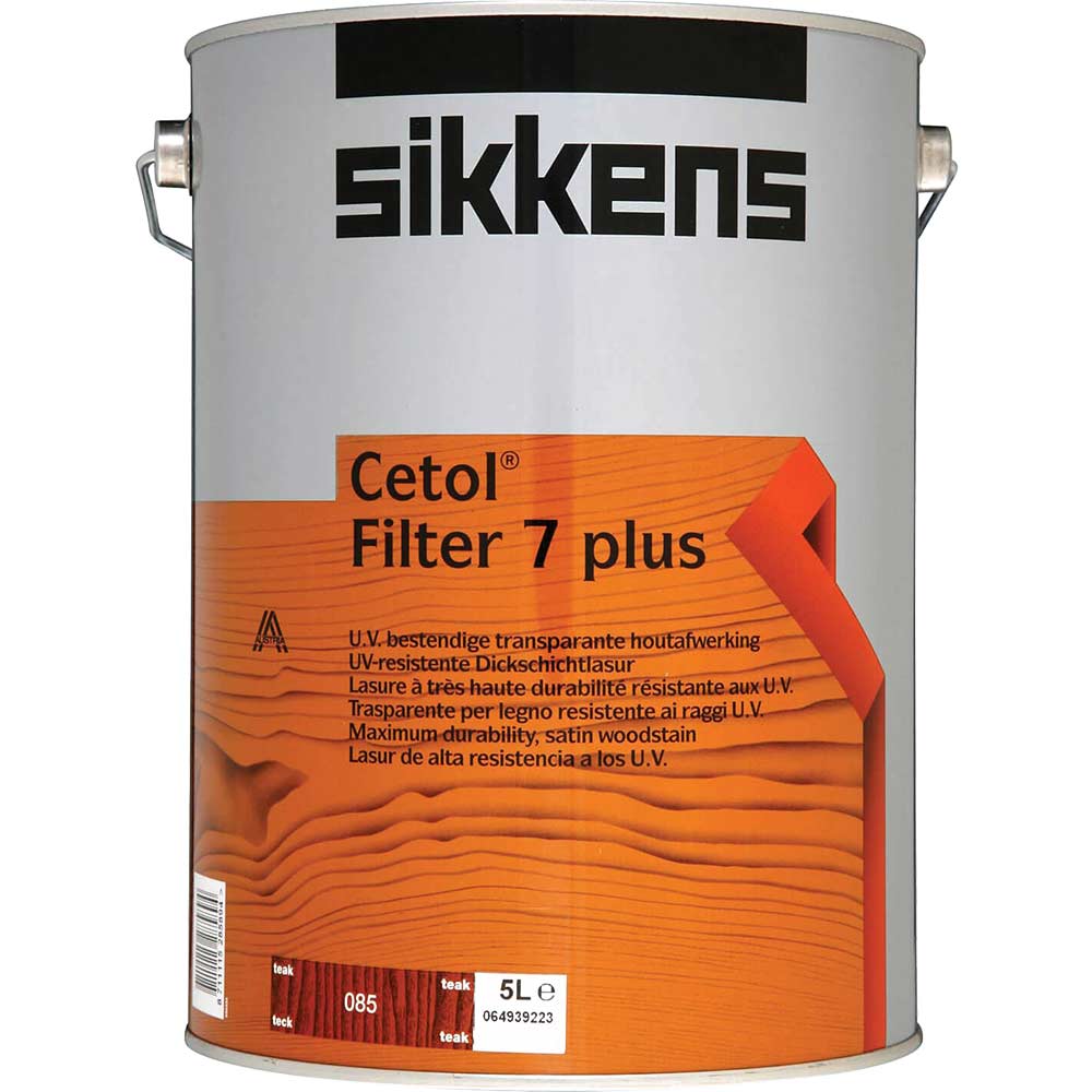 Sikkens Cetol Filter 7 Plus Translucent Woodstain Teak 5 Litre