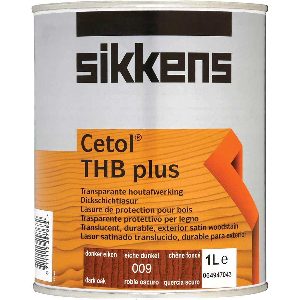 Sikkens Cetol TBH Plus Translucent Wood Stain Dark Oak 1 Litre