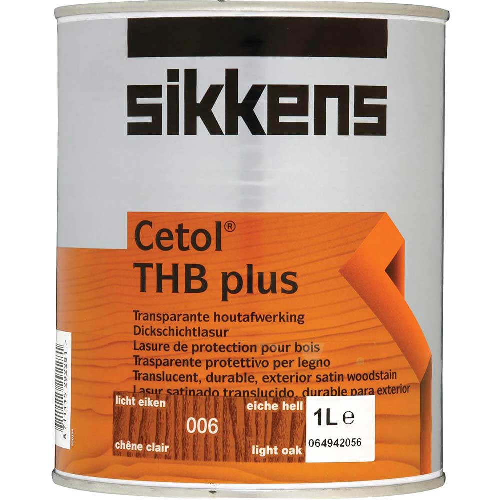 Sikkens Cetol TBH Plus Translucent Wood Stain Light Oak 1 Litre