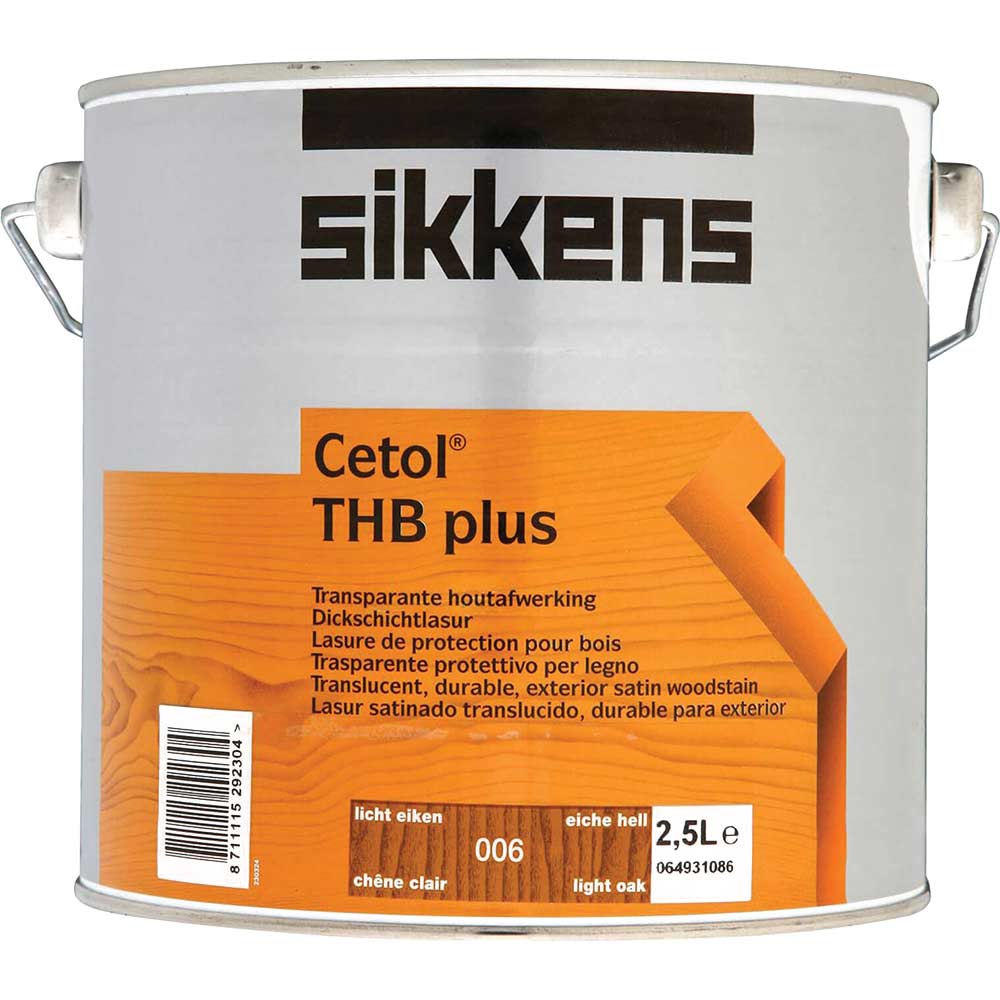 Sikkens Cetol THB Plus Translucent Woodstain Light Oak 2.5 Litre