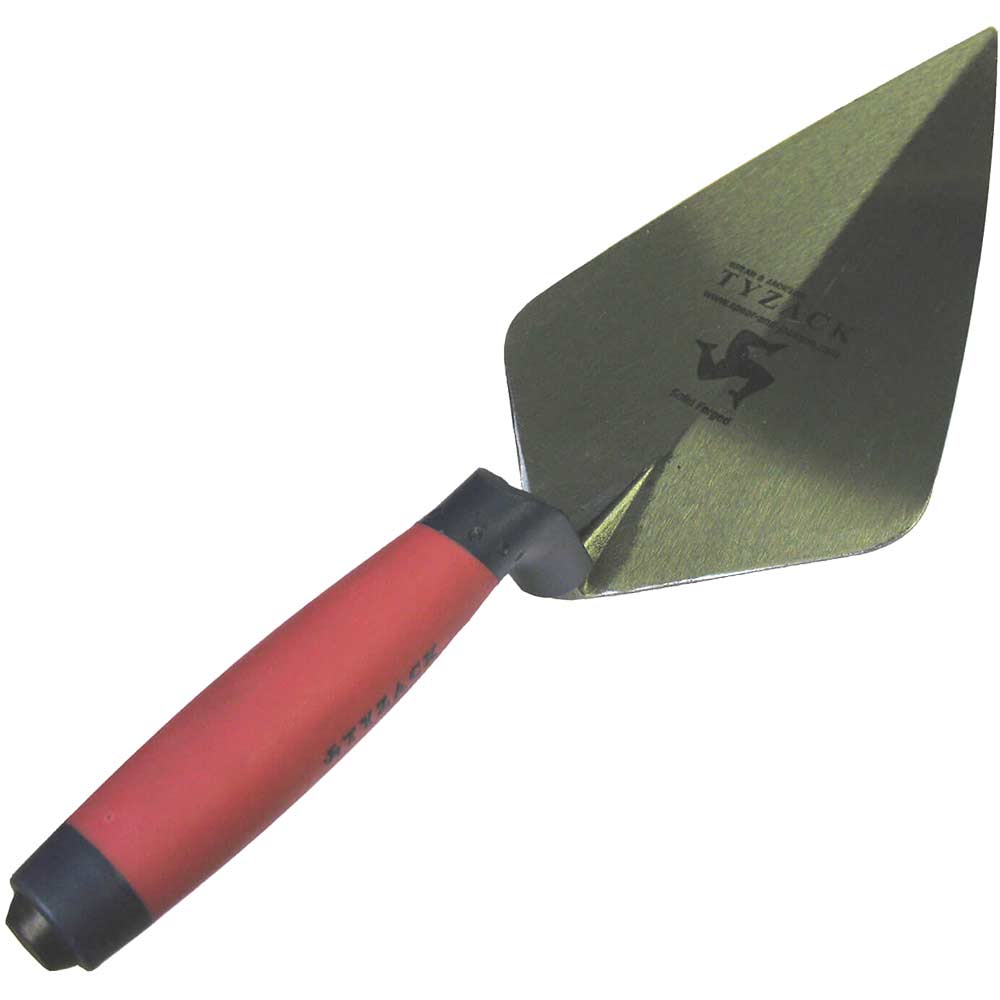 Image of WHS Tyzack Broad Heel Brick Trowel with Soft Grip Handle 11&quot;