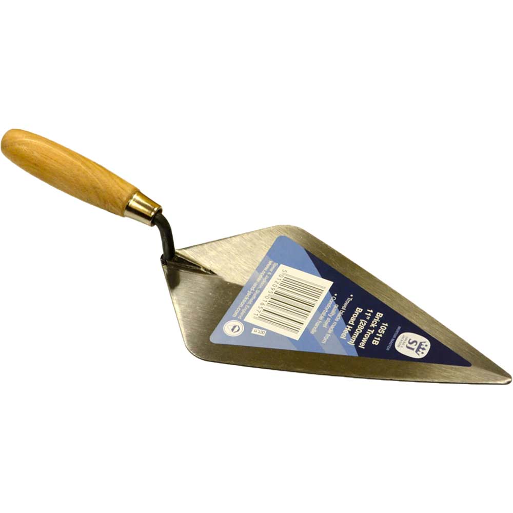 Spear & Jackson Broad Heel Brick Trowel with Wooden Handle 11"