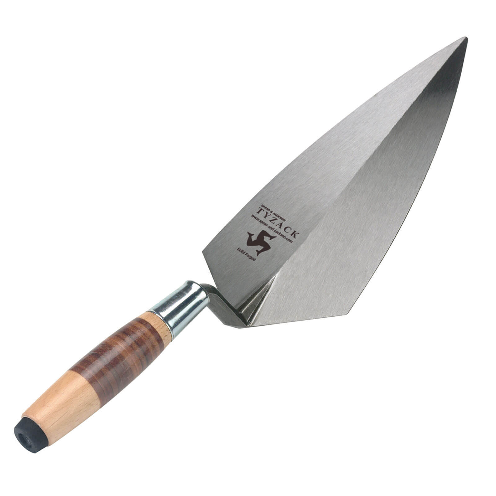WHS Tyzack Canadian Brick Trowel with Leather Handle 11"