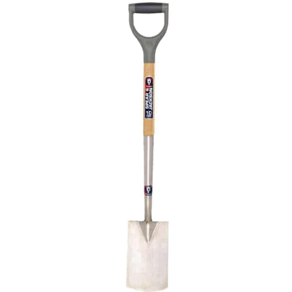 Image of Spear & Jackson Neverbend Stainless Steel Border Spade with 712mm Handle