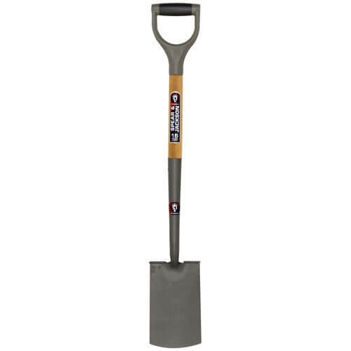 Spear & Jackson Neverbend Carbon Treaded Border Spade with 712mm Handle