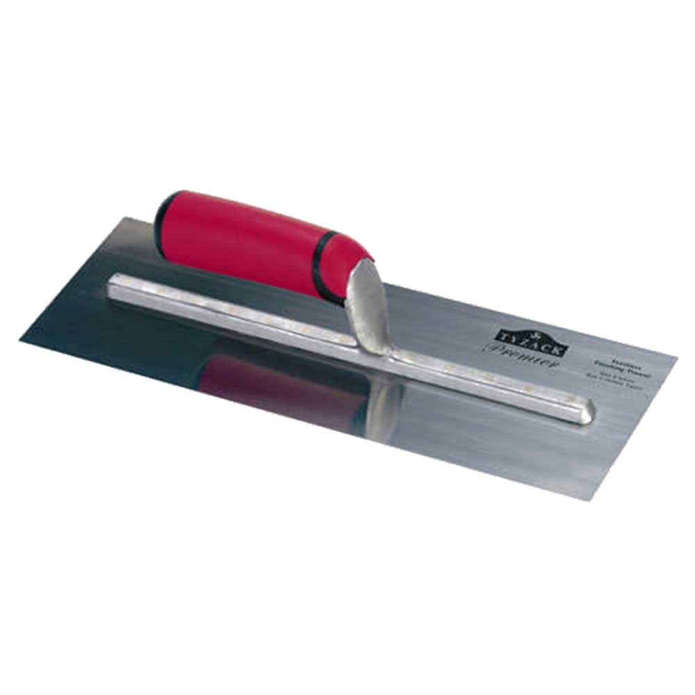 Image of WHS Tyzack Stainless Steel Finishing Trowel with Soft Grip Handle 13&quot; x 4-5/8&quot;