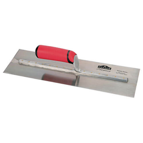 WHS Tyzack Carbon Cementing Trowel with Soft Grip Handle 16" x 4-5/8"