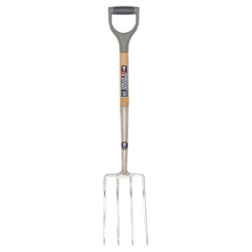 Spear & Jackson Neverbend Stainless Steel Digging Fork with 712mm Handle