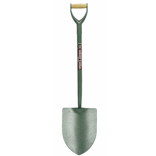 Spear & Jackson Neverbend Tubular Steel Round Mouth Contractors Shovel Size 2 with 711mm Handle