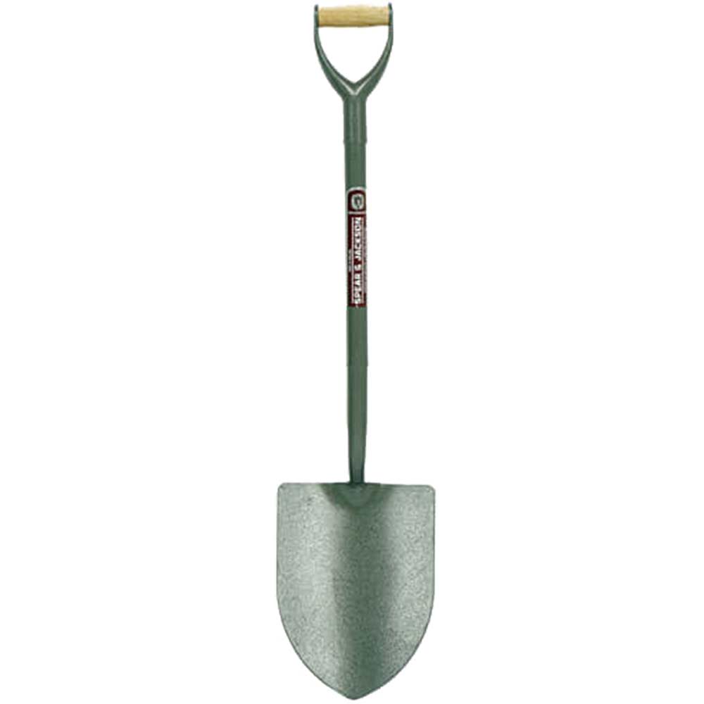 Spear & Jackson Neverbend Tubular Steel Round Mouth Contractors Shovel Size 2 with 711mm Handle