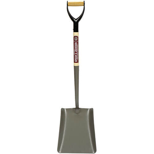 Spear & Jackson Neverbend Solid Socket Square Mouth Contractors Shovel Size 2 with 711mm MYD Handle