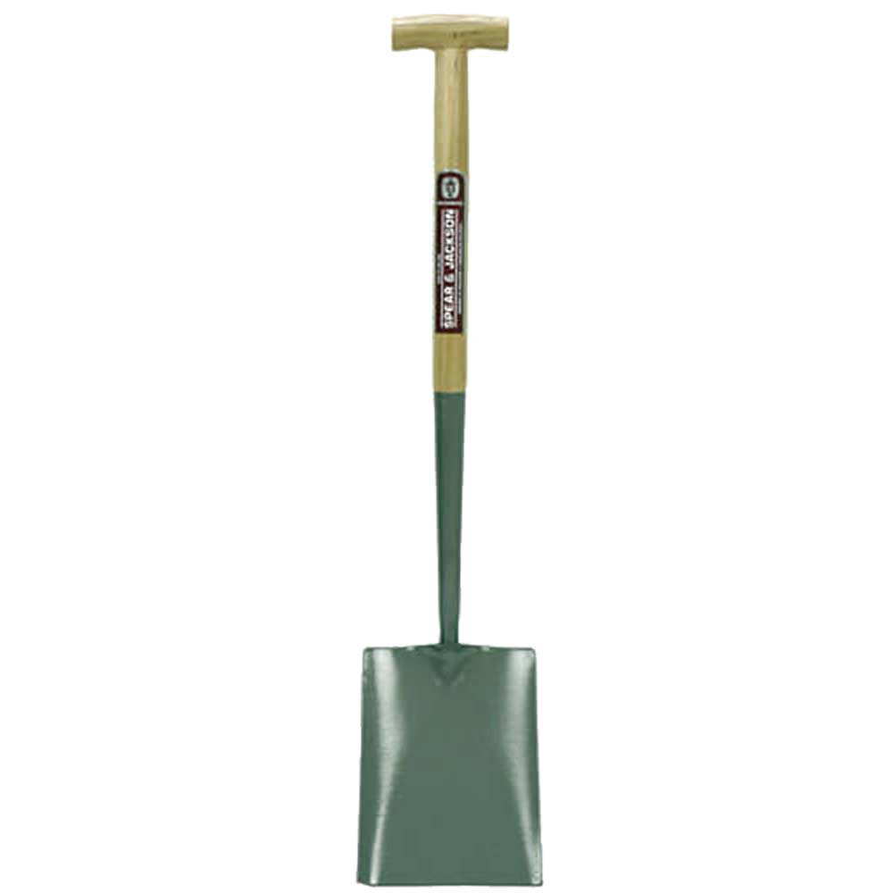 Spear & Jackson Neverbend Solid Socket Square Mouth Contractors Shovel Size 000 with 711mm T Handle