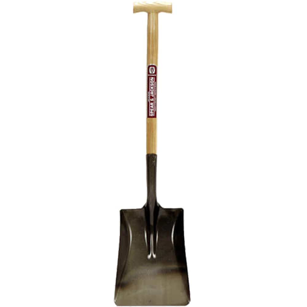 Image of Spear & Jackson Neverbend Open Socket Square Mouth Contractors Shovel Size 2 with 711mm T Handle