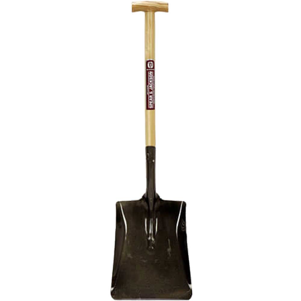Image of Spear & Jackson Neverbend Open Socket Square Mouth Contractors Shovel Size 4 with 711mm T Handle