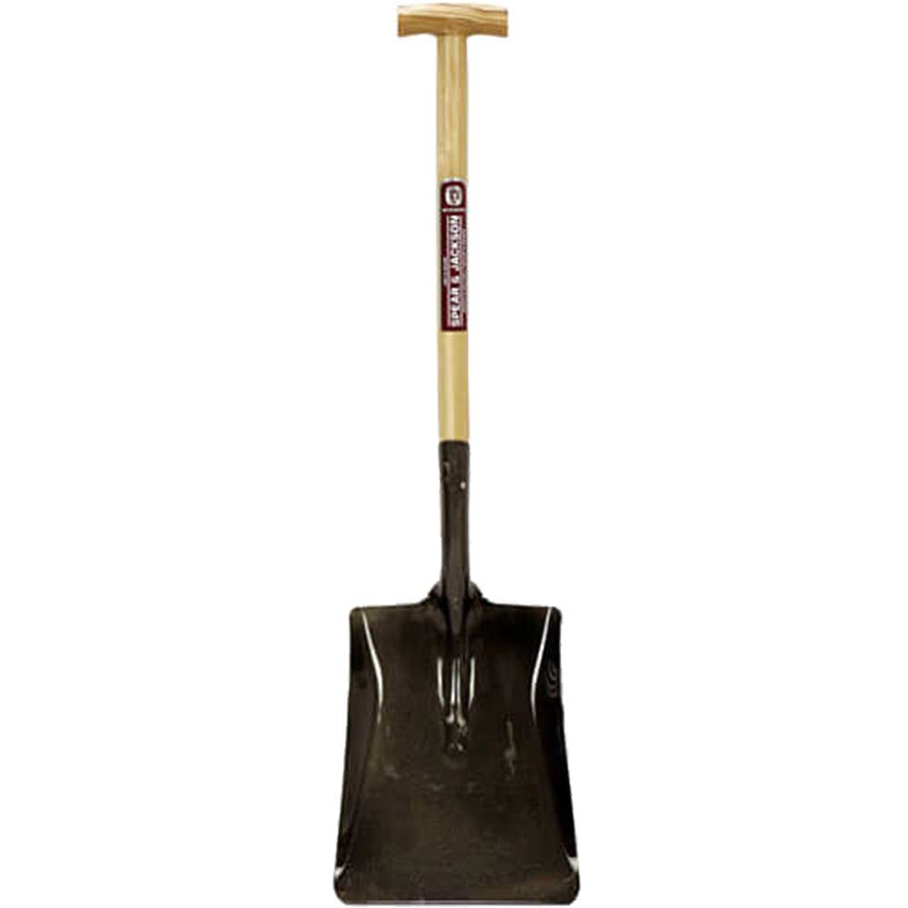 Spear & Jackson Neverbend Open Socket Square Mouth Contractors Shovel Size 4 with 711mm T Handle