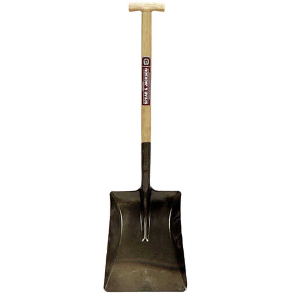 Spear & Jackson Neverbend Open Socket Square Mouth Contractors Shovel Size 6 with 711mm T Handle