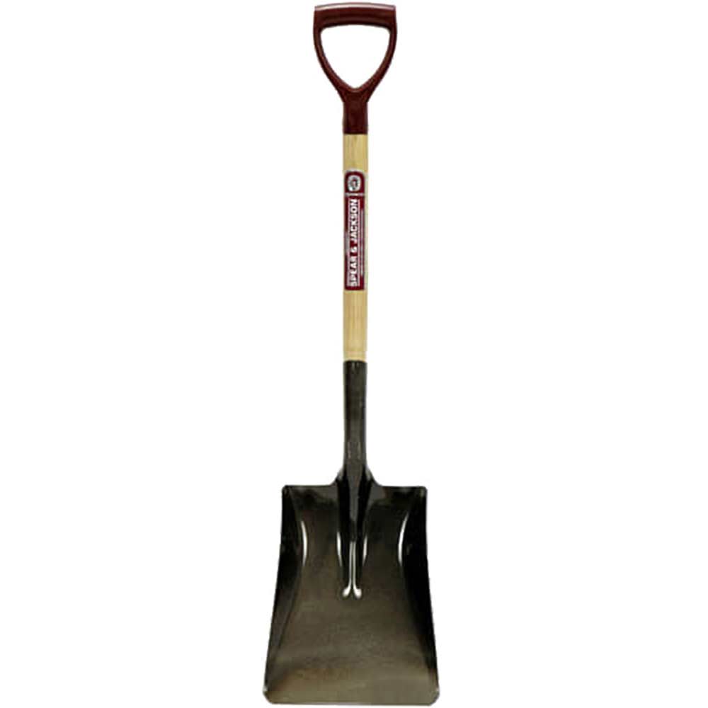 Image of Spear & Jackson Neverbend Open Socket Square Mouth Contractors Shovel Size 2 with 711mm PY Handle