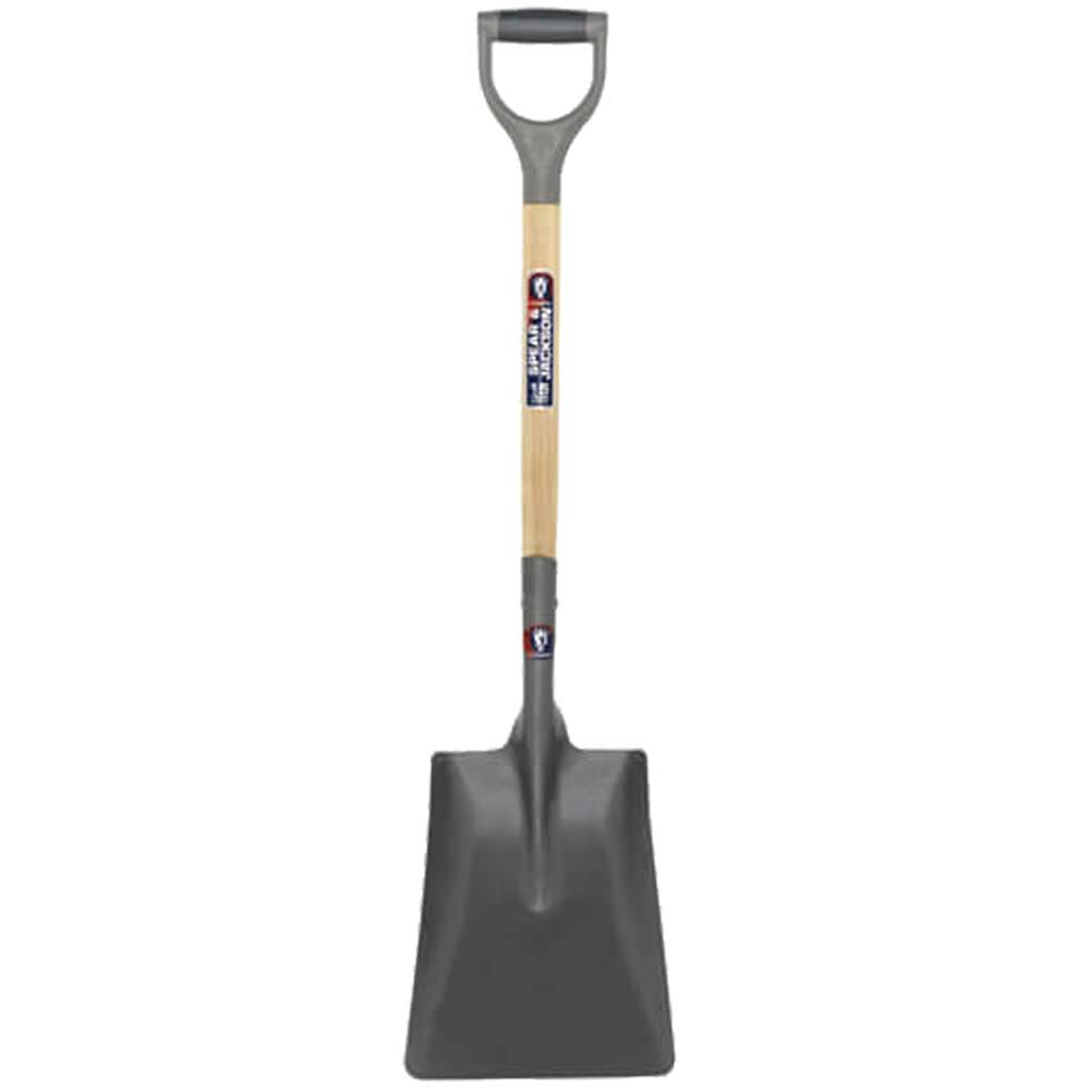 Image of Spear & Jackson Neverbend Carbon Square Mouth Open Socket Shovel with 712mm Handle