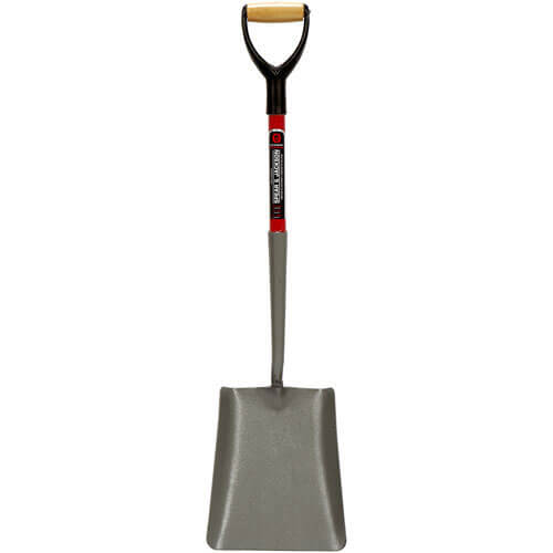 Spear & Jackson Neverbend Fibreglass Square Mouth Contractors Shovel Size 2 with 711mm Handle