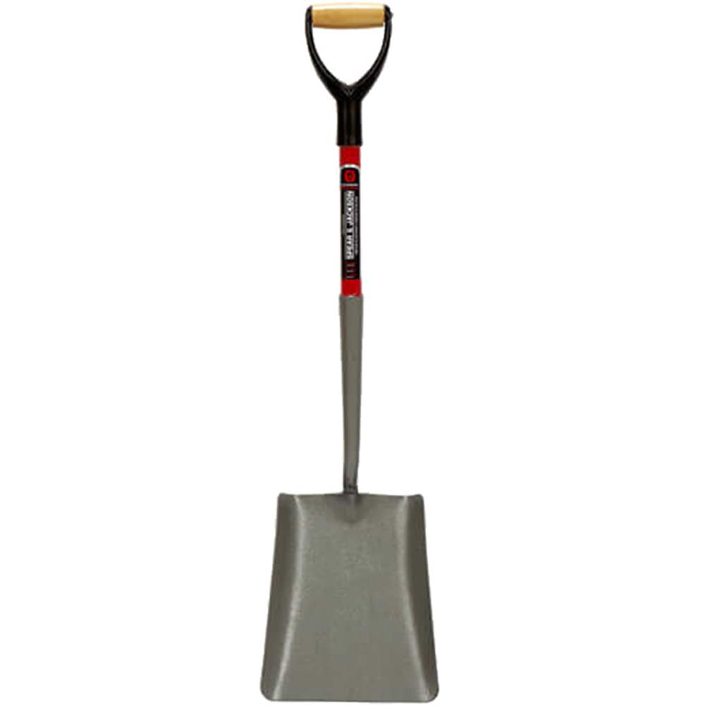 Spear & Jackson Neverbend Fibreglass Square Mouth Contractors Shovel Size 2 with 711mm Handle