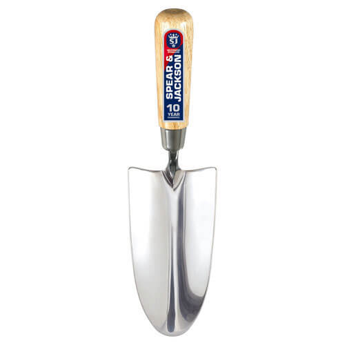 Spear & Jackson Neverbend Stainless Steel Tanged Hand Trowel with 127mm Handle