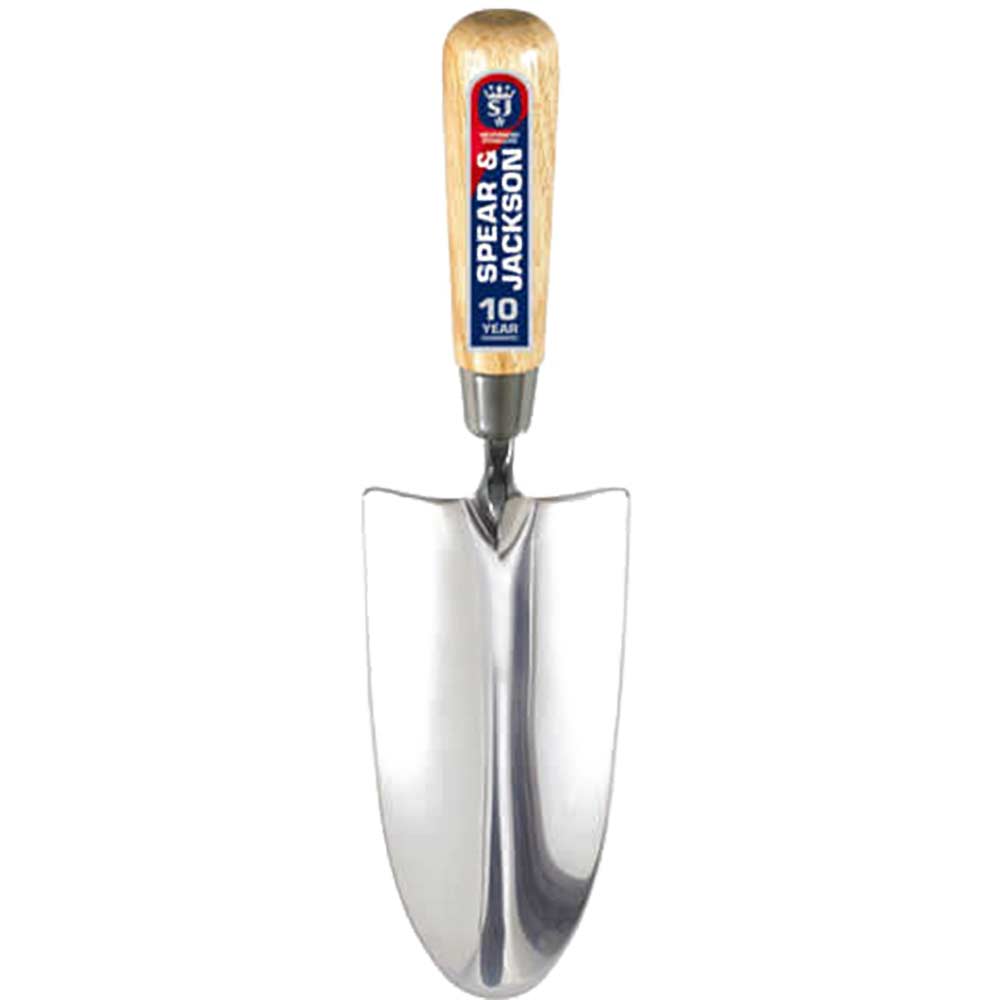 Spear & Jackson Neverbend Stainless Steel Tanged Hand Trowel with 127mm Handle