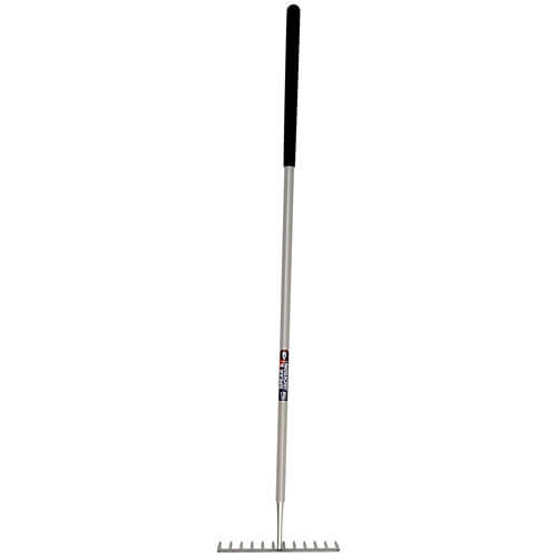 Spear & Jackson Neverbend Carbon Garden Soil Rake 12 Teeth with 1370mm Handle