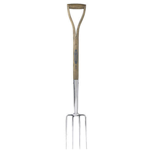 Spear & Jackson Traditional Stainless Steel Border Fork with 712mm Wooden Handle