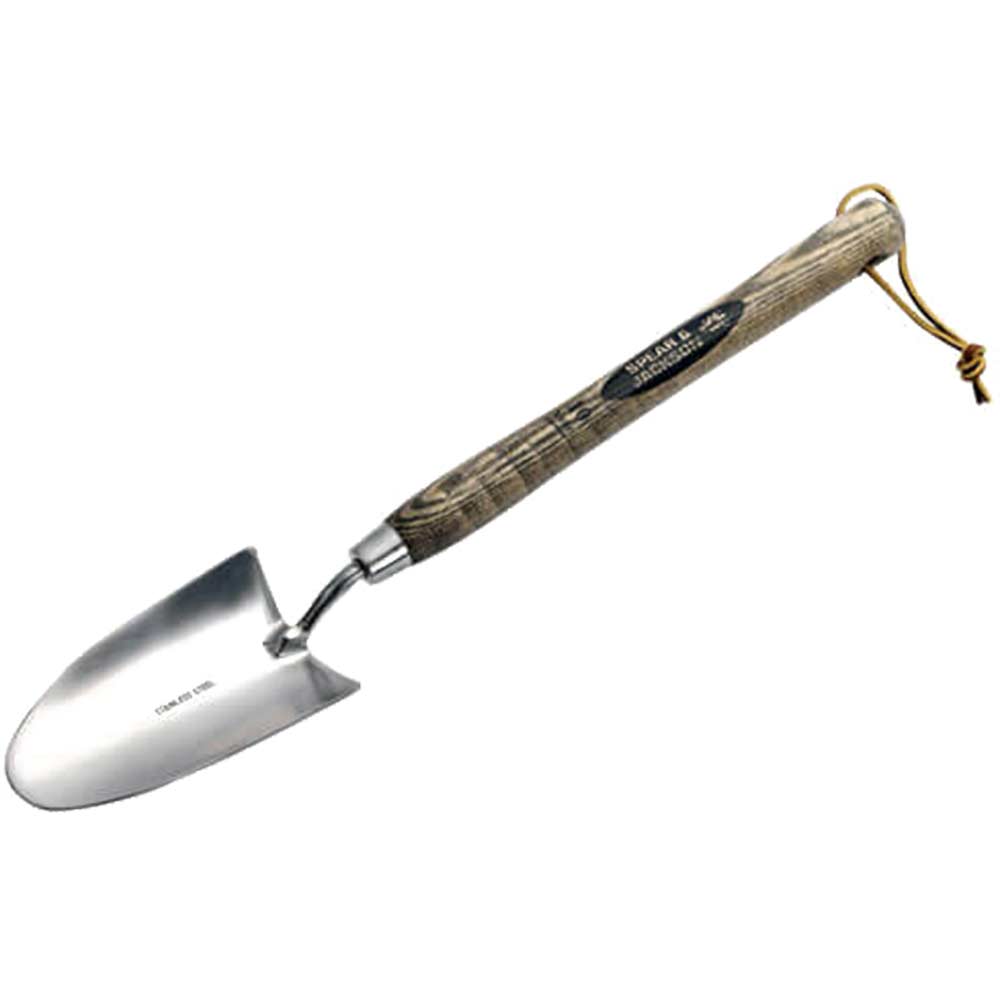 Spear & Jackson Traditional Stainless Steel Hand Trowel with 305mm Wooden Handle