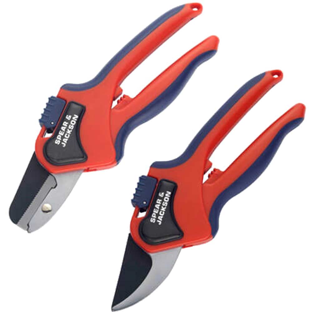 Image of Spear & Jackson Razorsharp Advantage Bypass & Anvil Secateur Set