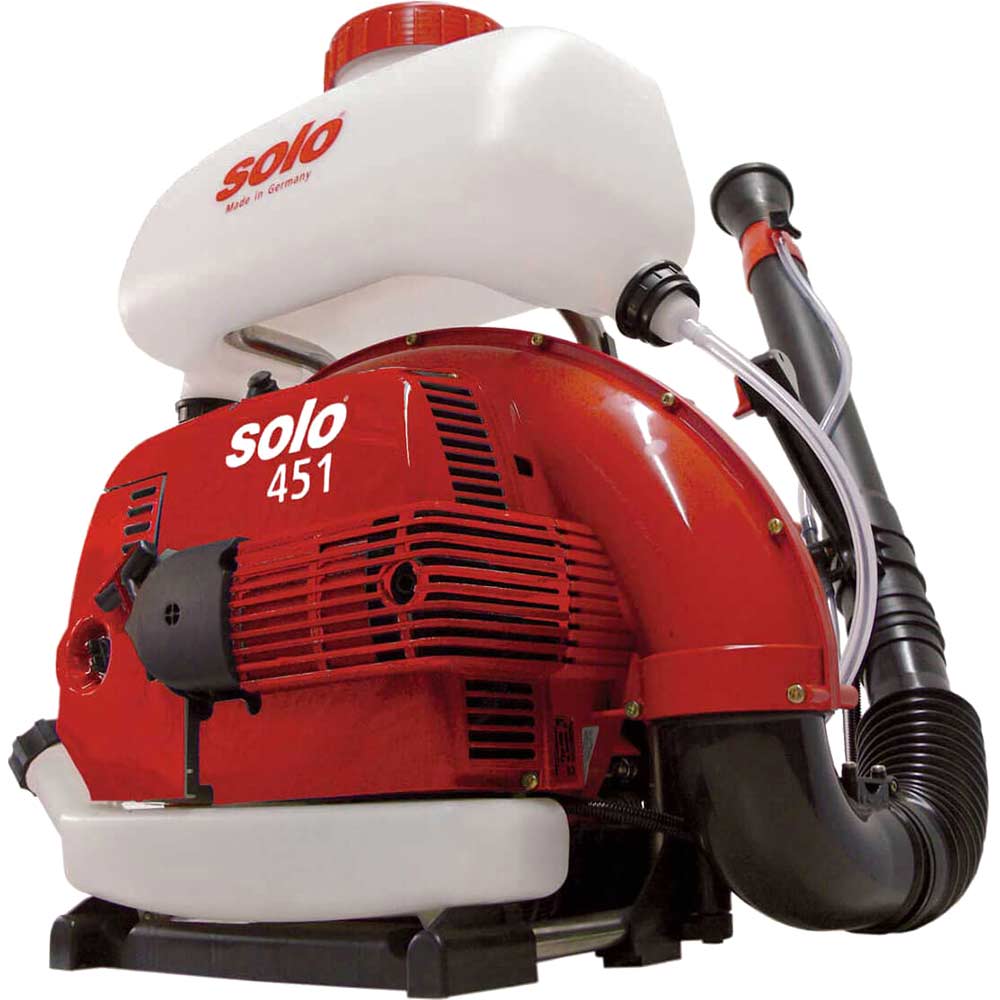 Image of Solo 451 Back Pack Petrol Mist Sprayer for Chemicals & Water 13 Litre with Long Reach Nozzle & 2 Stroke 66.5cc Engine