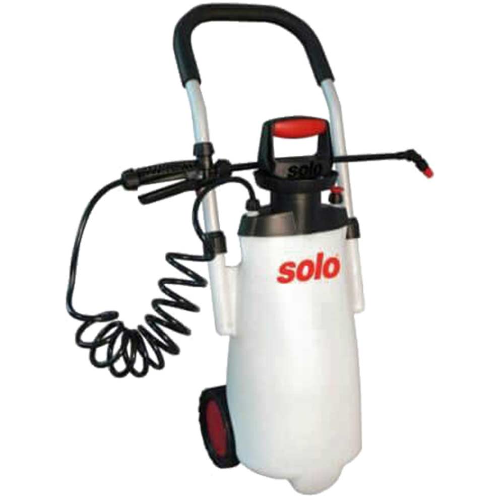 Image of Solo 453 Comfort Pressure Sprayer for Chemicals & Water 13.5 Litres Holds 11 Litres with Wheels & 400mm Spray Lance