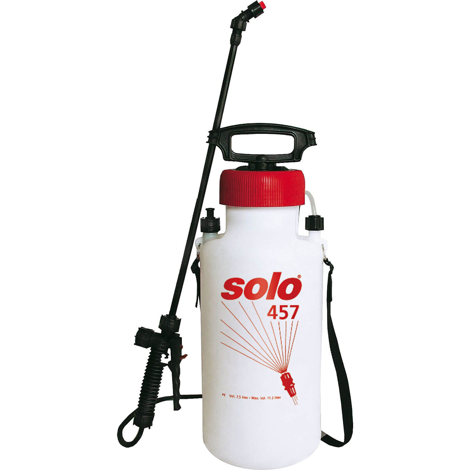 Solo 457 Chemical & Water Pressure Sprayer 9 Litres Holds 7 Litres with 500mm Spray Lance