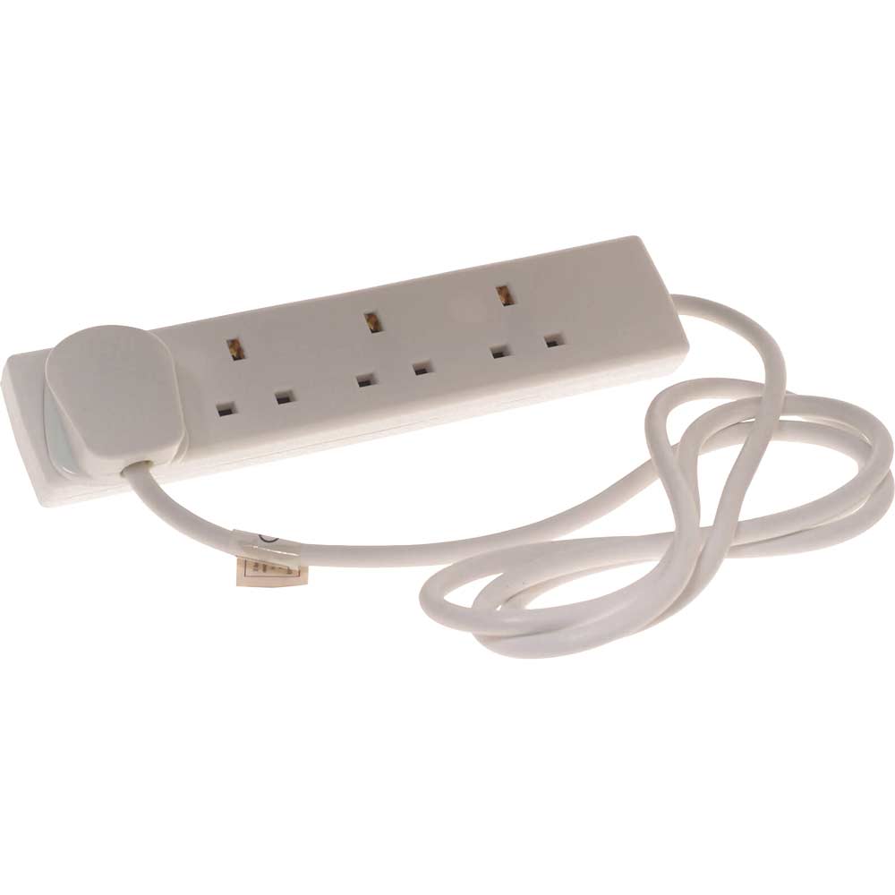Image of SMJ 4 Socket Extension Lead with 2 Metre Cable 13amp 240v