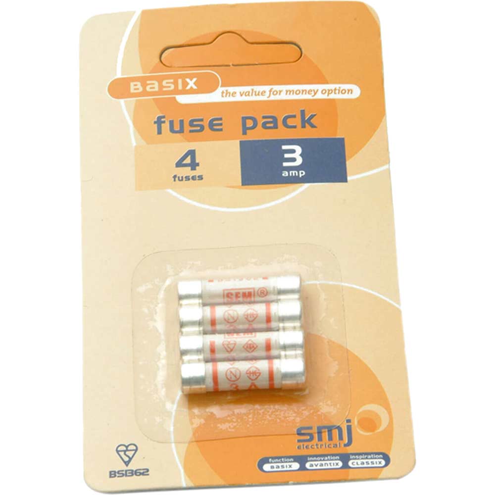 Image of Smj 3 Amp Fuses (Pack of 4)