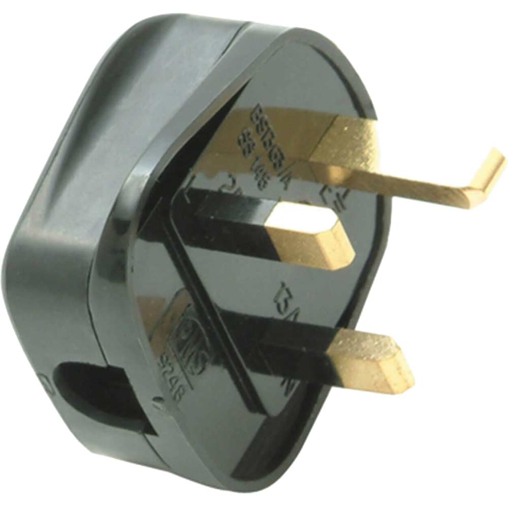 Image of Smj 13Amp Fused Plug Trade Pack x 20 Black