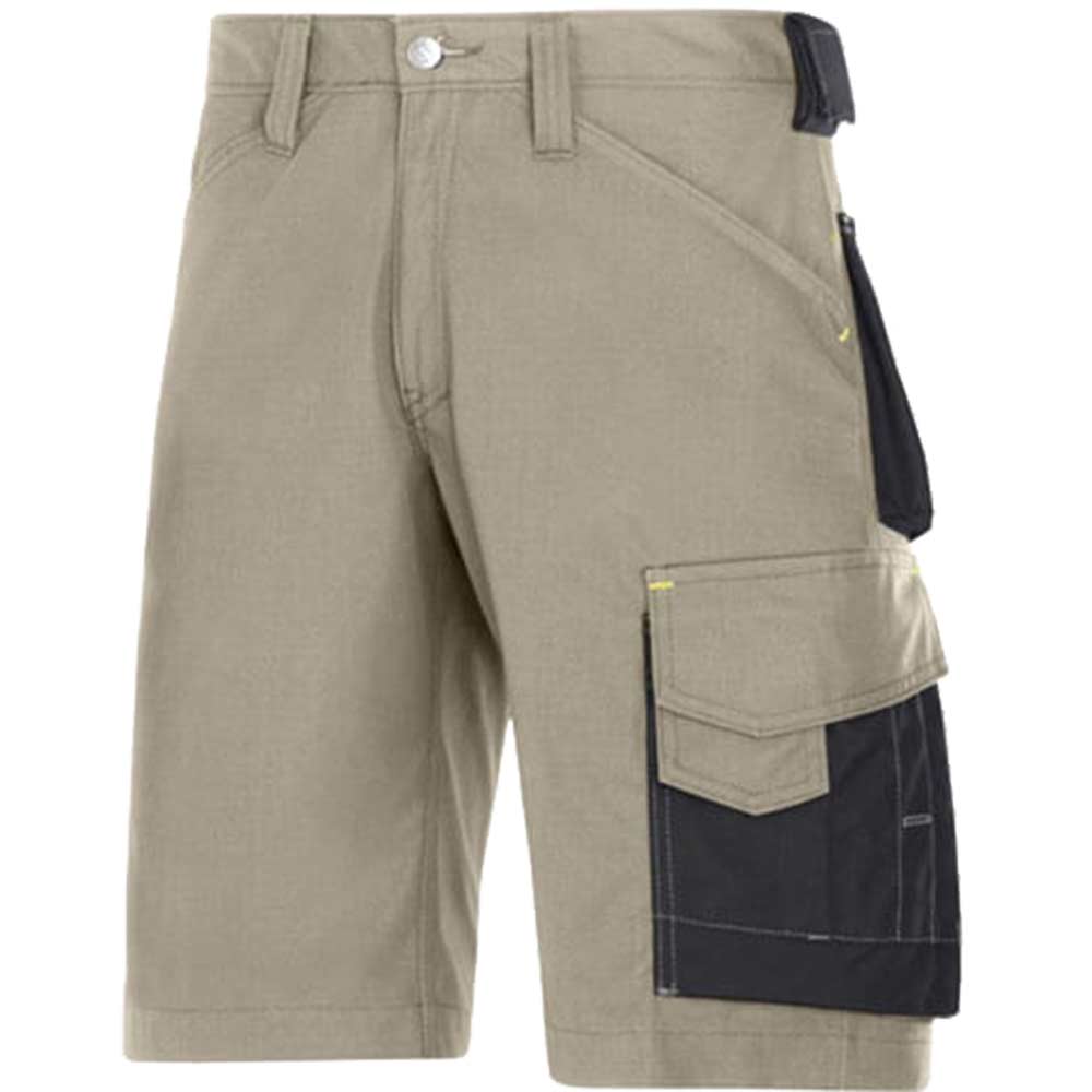 Snickers Mens Craftsmen Shorts 35" Waist Khaki / Black