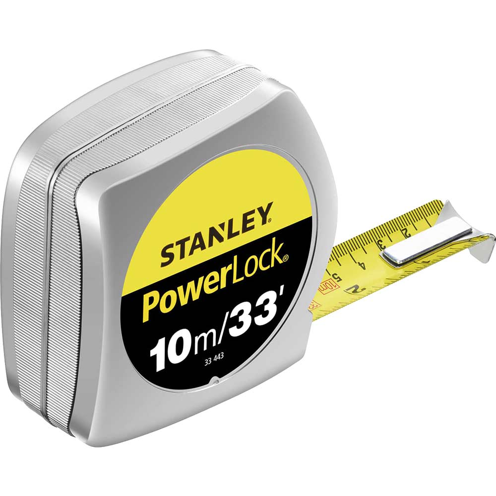 Image of Stanley Powerlock 10 Metre / 33 Feet Tape Measure