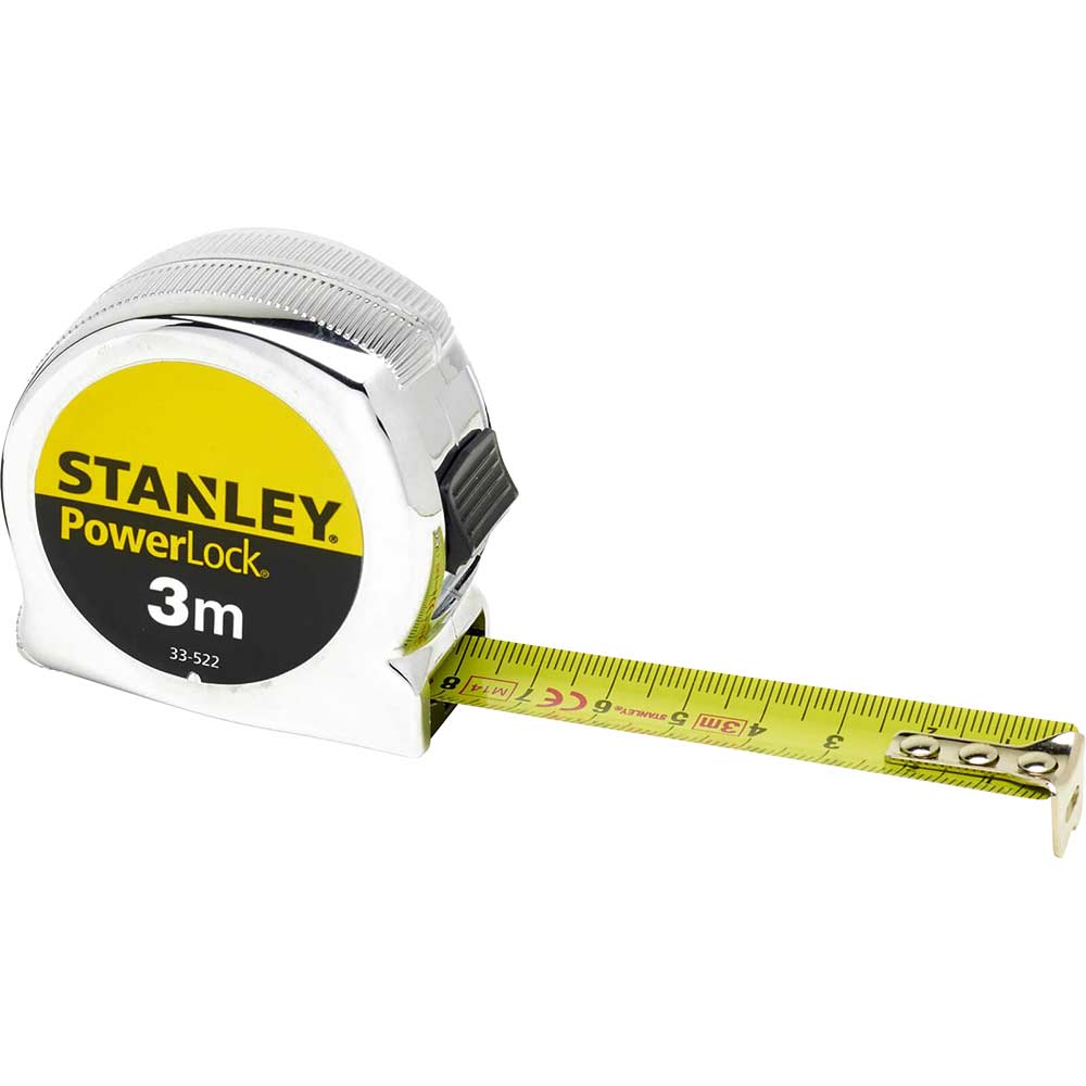 Image of Stanley Powerlock 3 Metre Tape Measure Metric Only