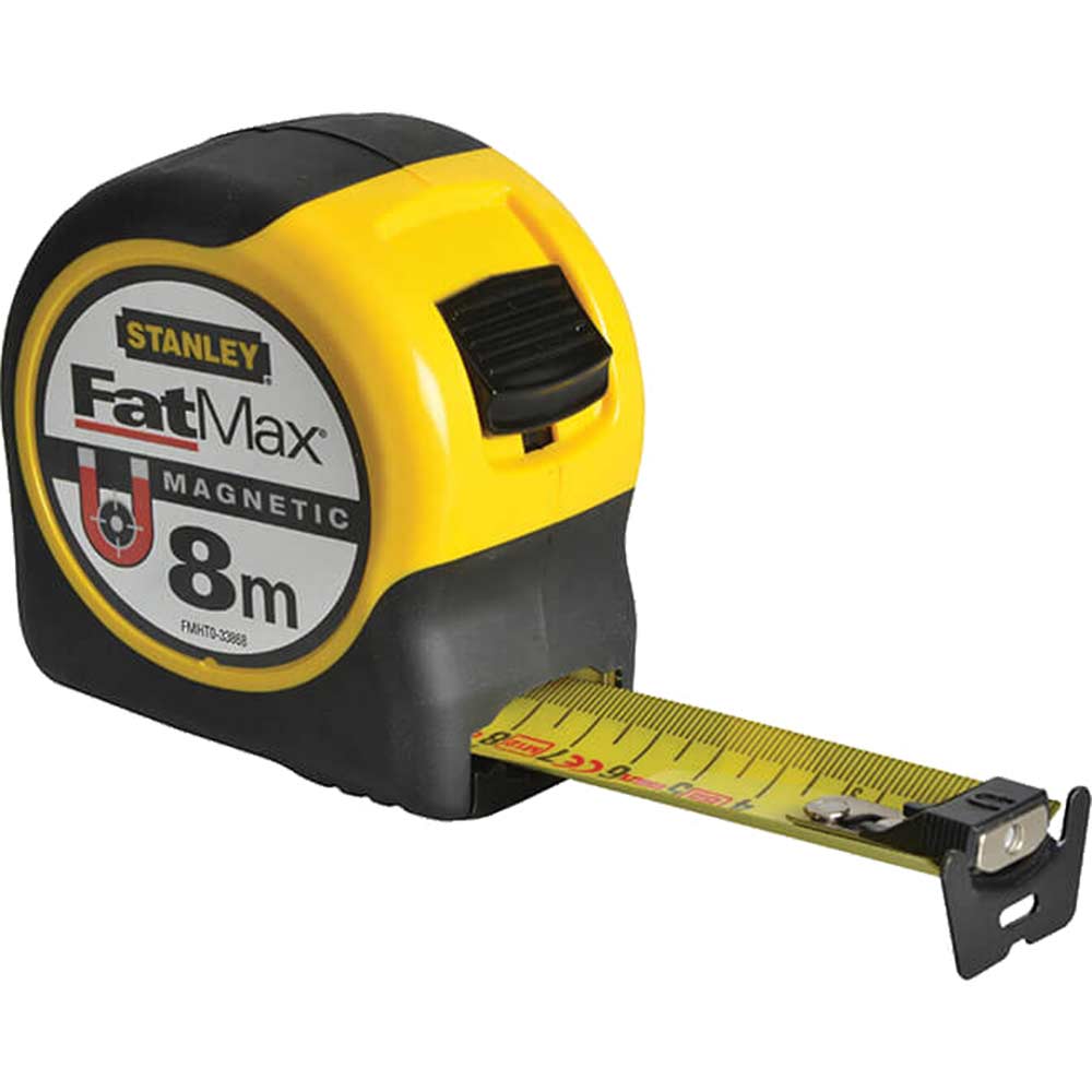 Image of Stanley FatMax BA Magnetic 8 Metre Tape Measure
