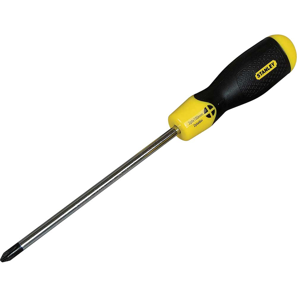 Image of Stanley Cushion Grip Screwdriver Pozi Pz2 x 100mm
