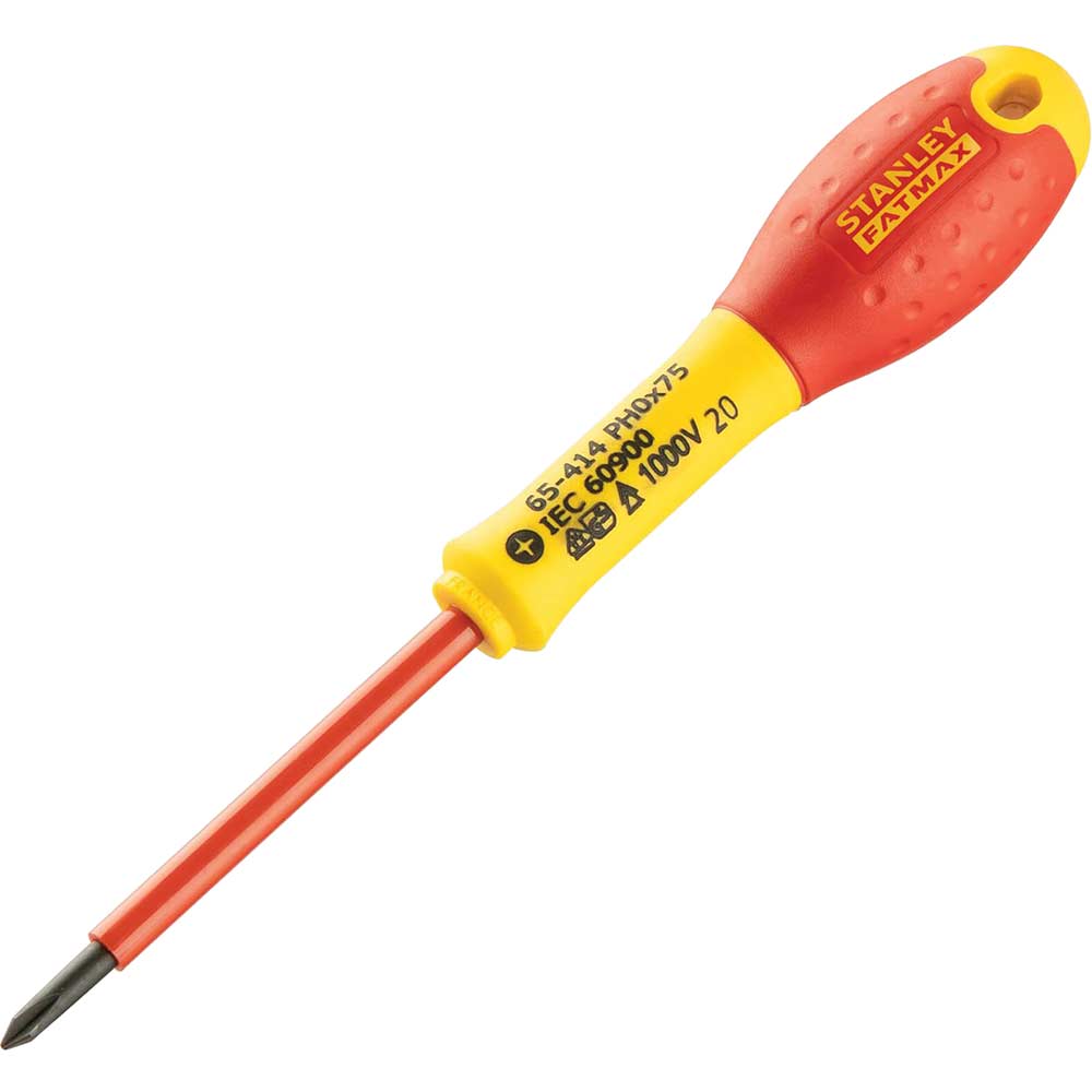 Image of Stanley FatMax Screwdriver Insulated Phillips Ph1 x 100mm