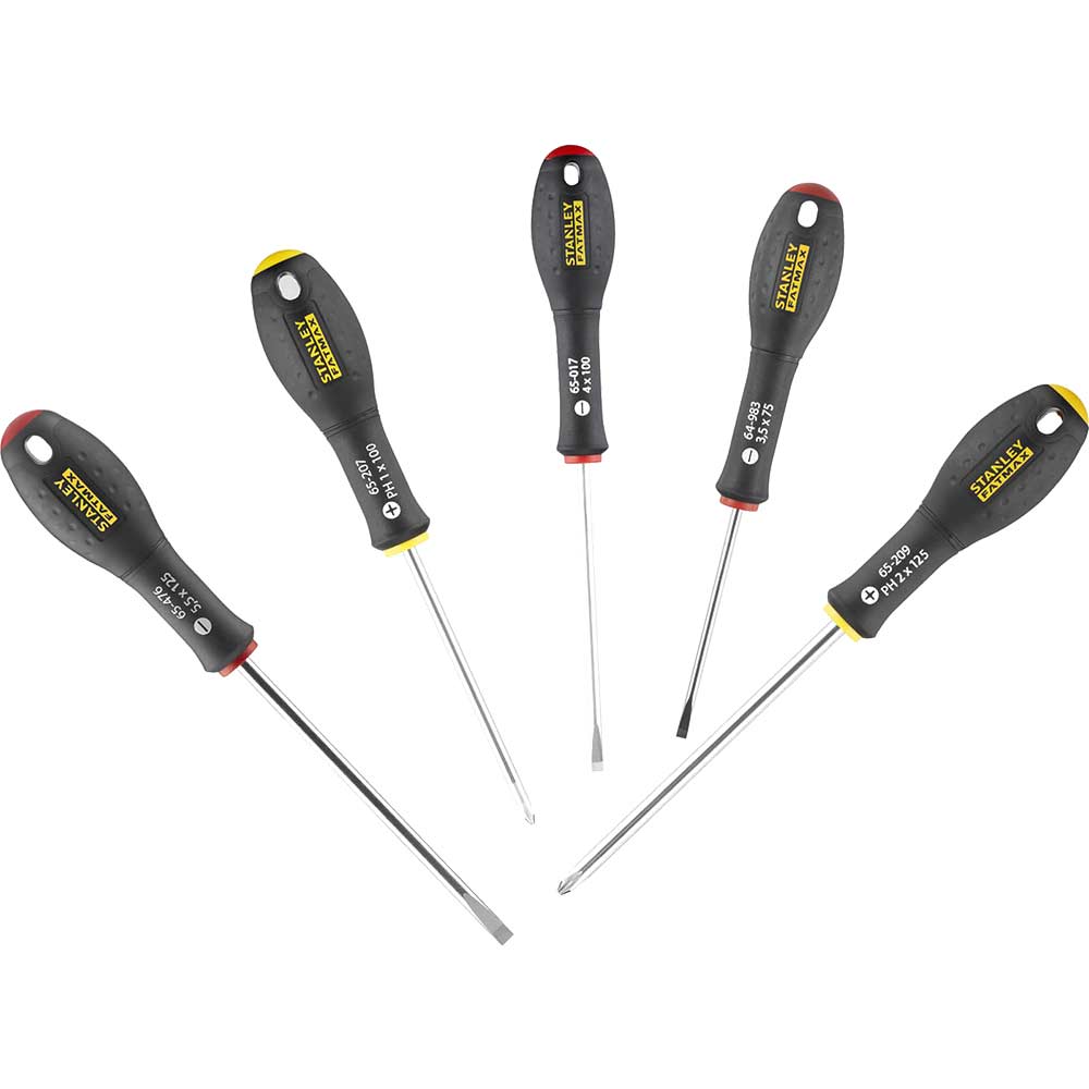 Image of Stanley 5 Piece FatMax Screwdriver Set Slotted / Phillips