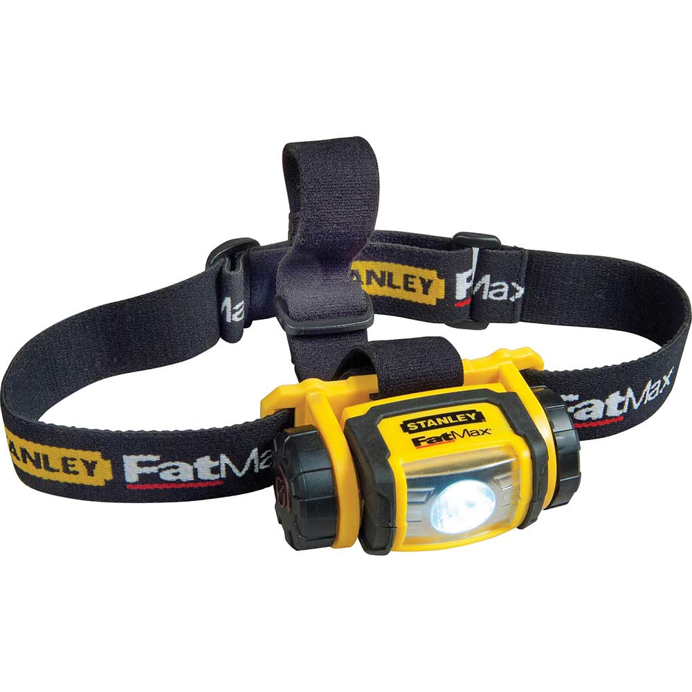 Stanley FatMax LED Head Torch 80 Lumens Size 3 x AAA Batteries