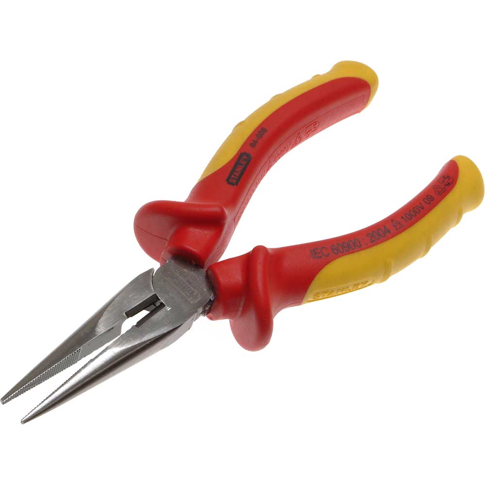 Stanley 160mm Insulated Long Nose Pliers
