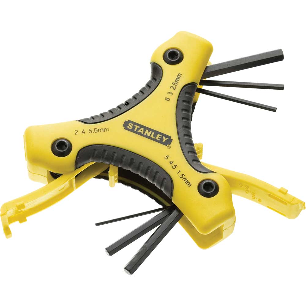 Stanley Triangle Hexagon Allen Key Set Imperial