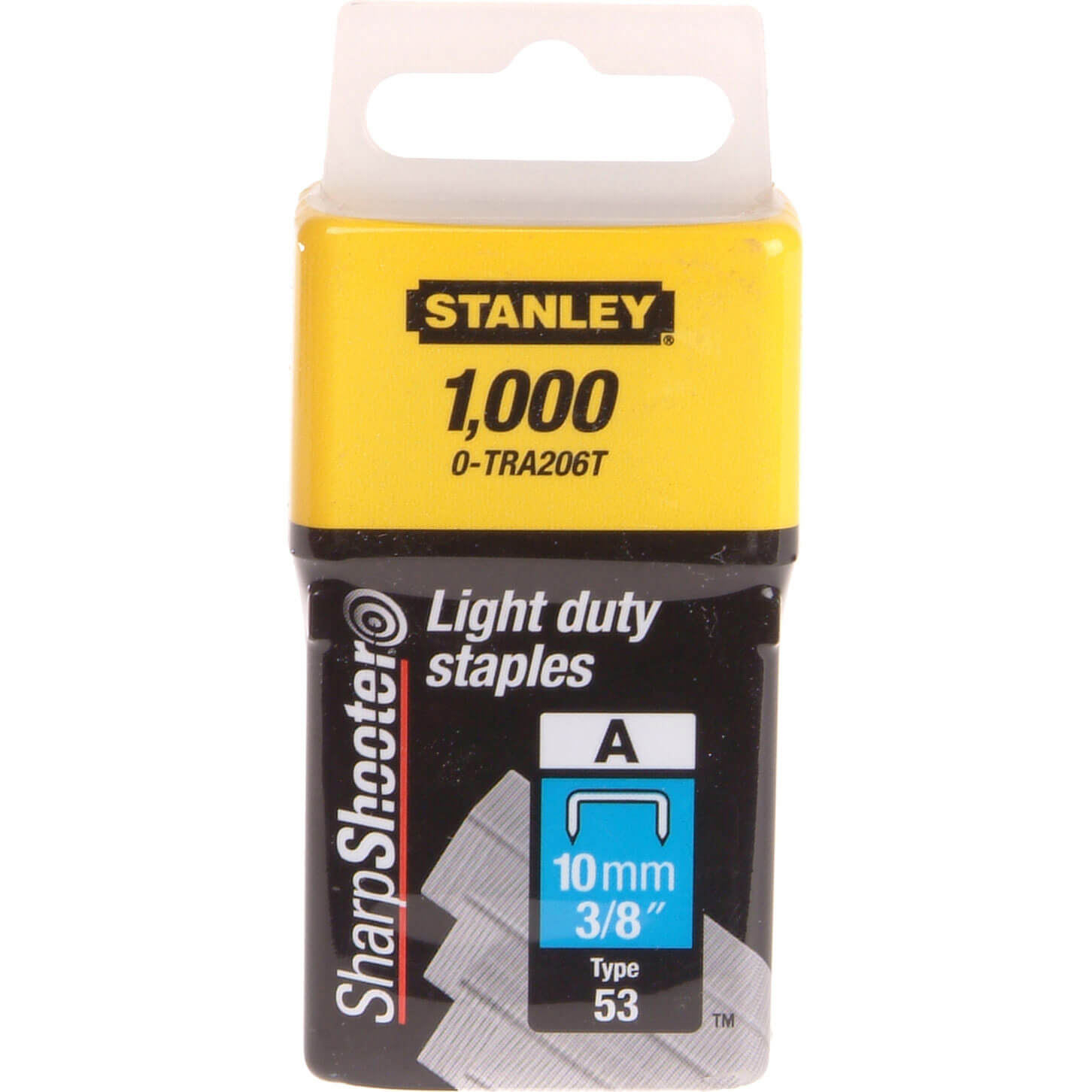 Stanley Light Duty Staple 10mm 0-Tra206T Pack of 1000