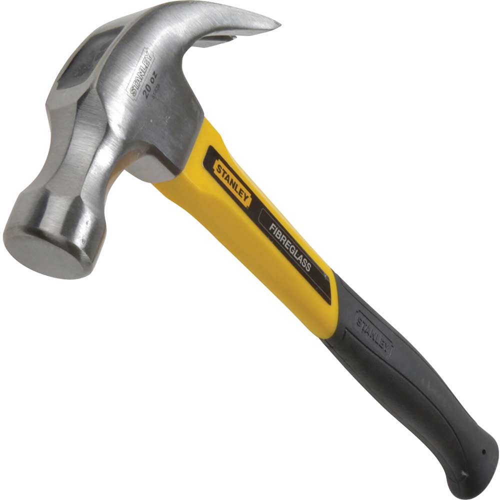 Stanley Fibre Glass Curved Claw Hammer 20 oz