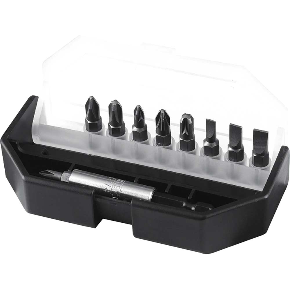 Image of Stanley 10 Piece Mixed Pozi - Phillips - Slotted Driver Bit Set 1 68 734