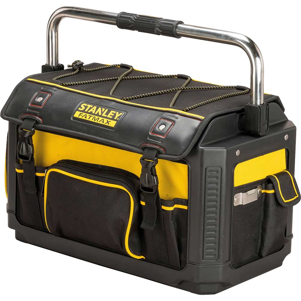Image of Stanley FatMax Plastic & Fabric Open Tote Tool Box with Cover 490mm / 20&quot;
